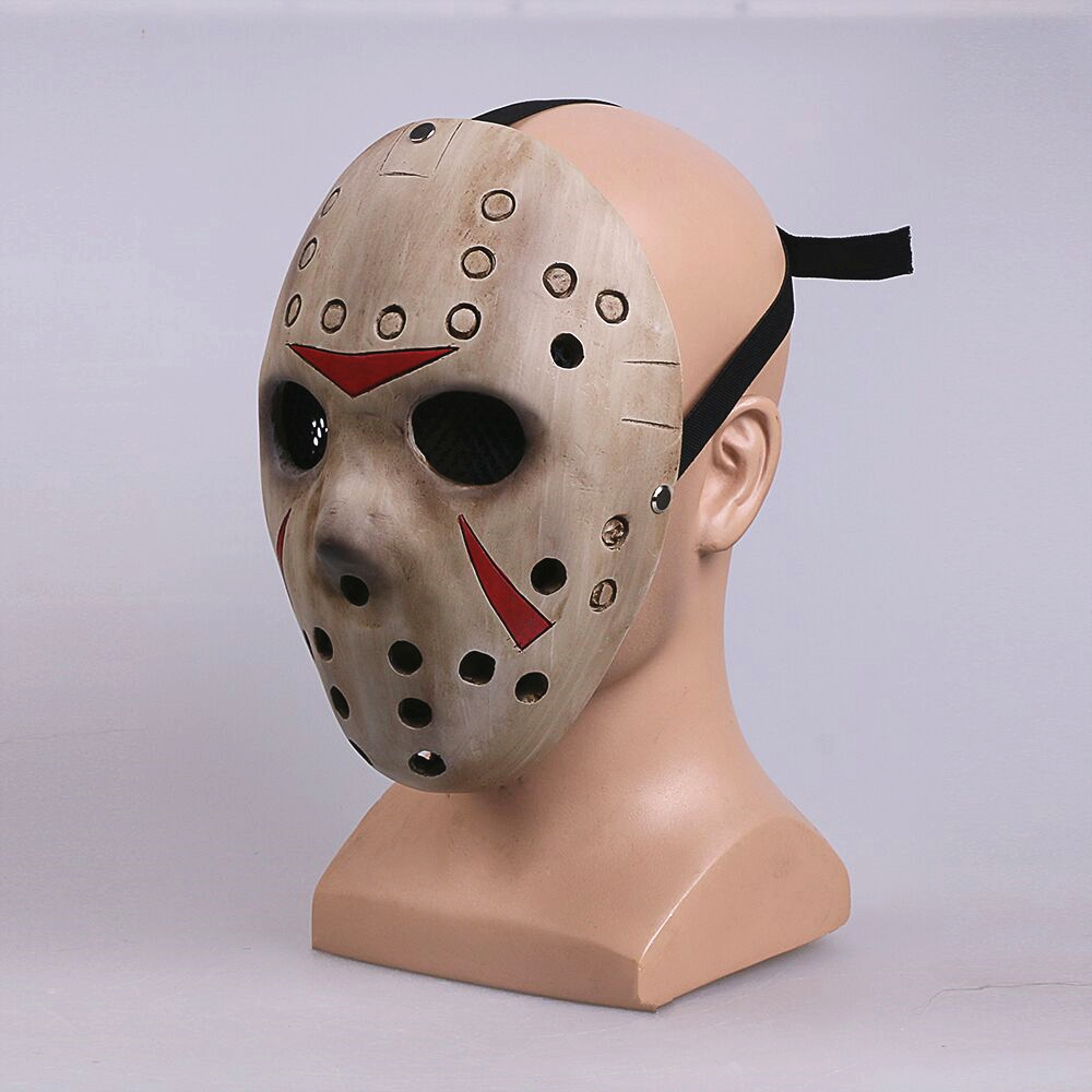 Kostüm Aksesuarları Jason Voorhees Cadılar Bayramı Katil Cosplay Cosplay Kostüm Reçine Maskesi Korkunç Maskeler Prop