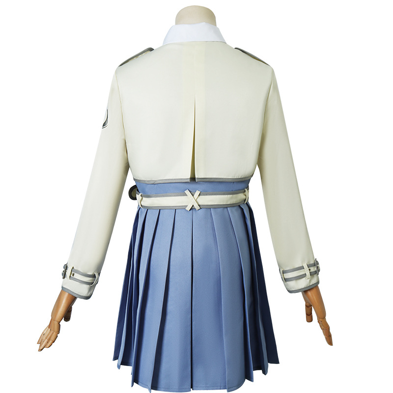 Anime Costumes Anime Lycoris Recoil Nishikigi Chisato Takina Inoue Cosplay Costume Wig Japanese Beige School Uniform Woman Sexy Carnival Suit