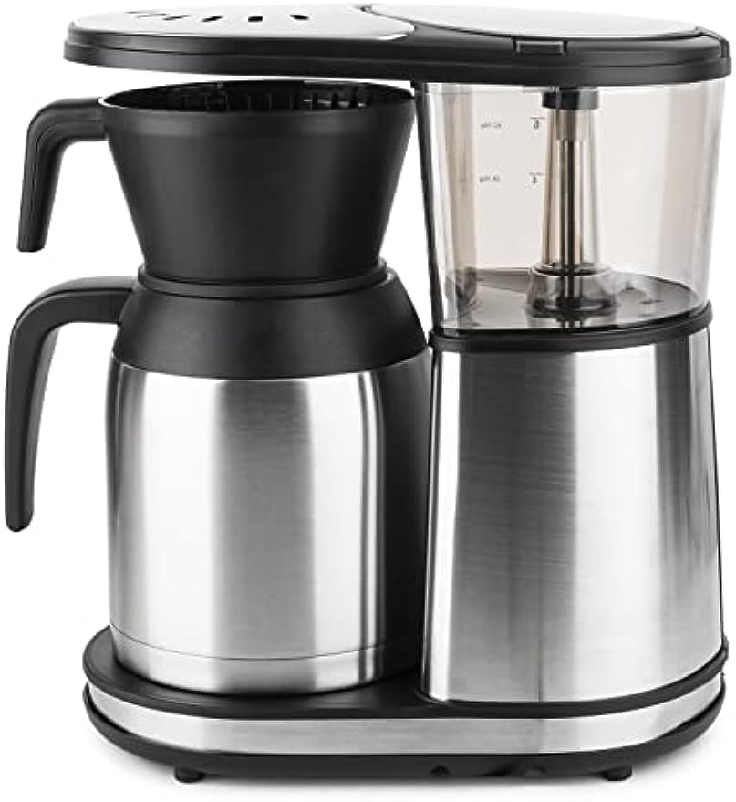 Bonavita 8 Cup Coffee Maker, One-Touch Pour Over Brewing with Thermal Carafe, SCA Certified, Stainless Steel Portablem Maker