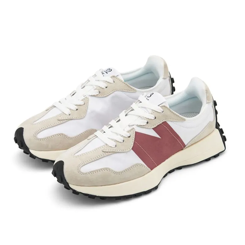 N 327 baskets hommes chaussures de sport blanc marine chaussures de course botte bleu chameau blanc herbe verte sel de mer lait de haricot rouge gris foncé femme basse jogging chaussure de marche