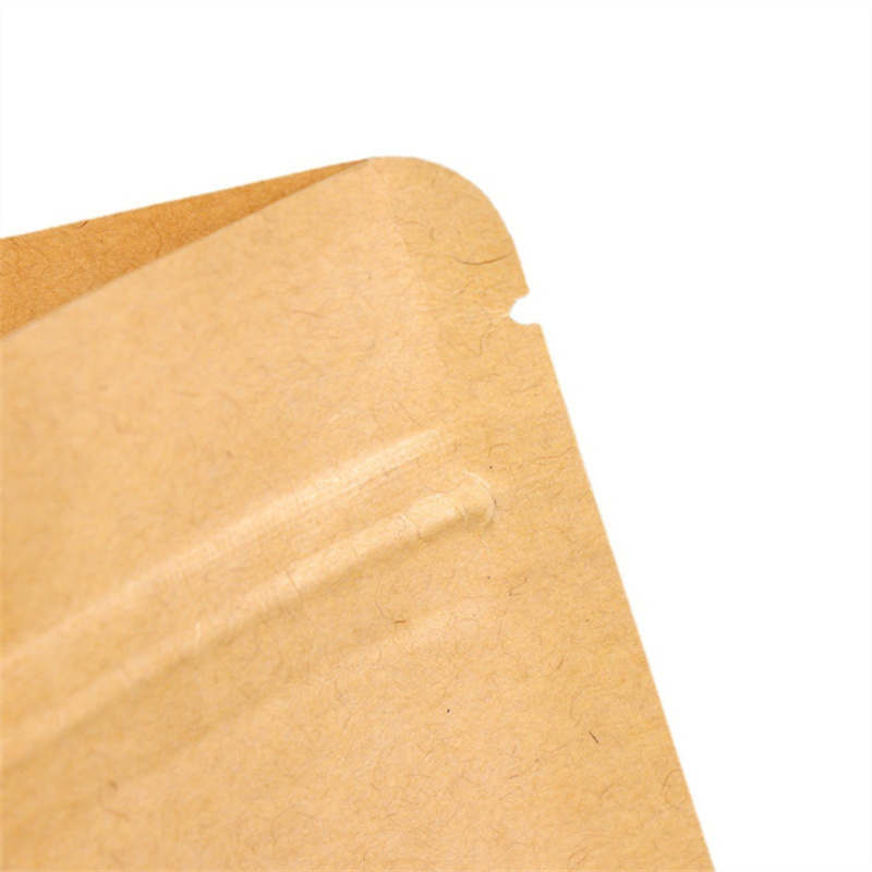 Brown Kraft Paper Bags Clear Window Zipper Retail Mylar Stand Up Pouch For Cookies Snack Candy Coffee Bean Powder Christmas Nuts Tea Seeds Present Packaging Storage