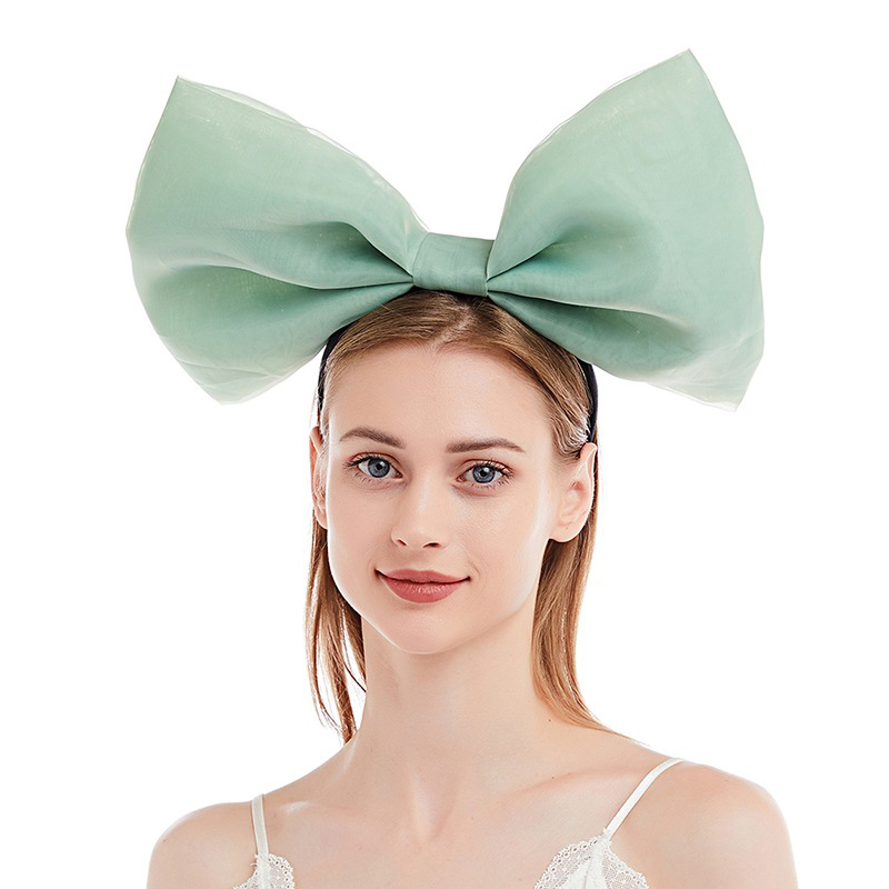 Women Bow Headband Cute Big Bowknot Hair Hoop Halloween Cosplay Party Hairband Dress Headwear Custume Accessories