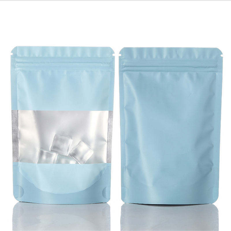 Sacos de embalagem Mylar de folha de alumínio com zíper colorido Bolsa de pé para alimentos secos, frutas, tabaco, chá, feijão de café, pérolas, joias, telefone, acessórios diários, armazenamento de varejo