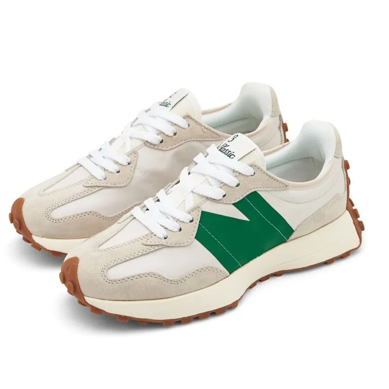 N 327 baskets hommes chaussures de sport blanc marine chaussures de course botte bleu chameau blanc herbe verte sel de mer lait de haricot rouge gris foncé femme basse jogging chaussure de marche