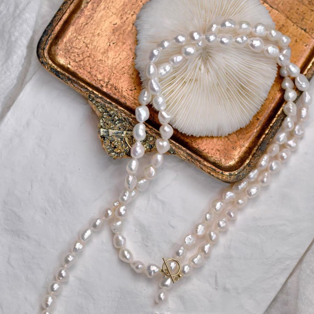 Цепочка для свитера натуральный белый 10-11 мм жемчужное ожерелье в стиле барокко длинная пряжка OT французский жемчуг в форме ретро в форме Джокера женская цепочка для отдыха