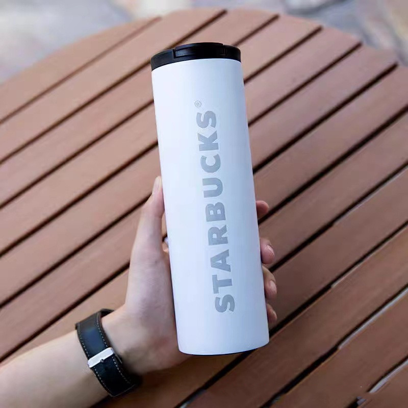 Tumblers Straight insulated cup, stainless steel accompanying cup, coffee cup, car cup, couple's birthday gift, designer water cup 401-500ml