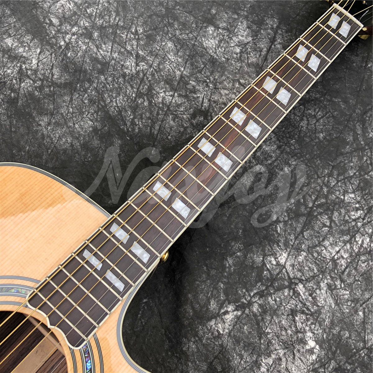 Cutaway Solid Spruce Songwriter Guitarra acústica 41 polegadas Rosewood Body Guitarra elétrica