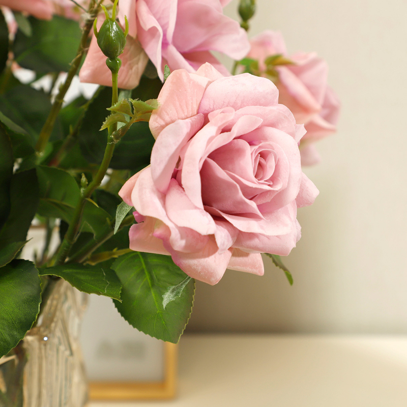 Falso floral mão hidratante rosa simulação flores decoração para casa fotografia adereços buquê de mão