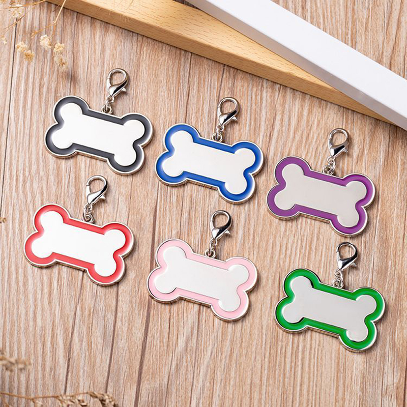 Incisione dell'identificazione dell'ID cani anti-Lost Identificazione personalizzata Nome pet Nome cucciolo Collar Cane Cat Bone Tags FORNITURE