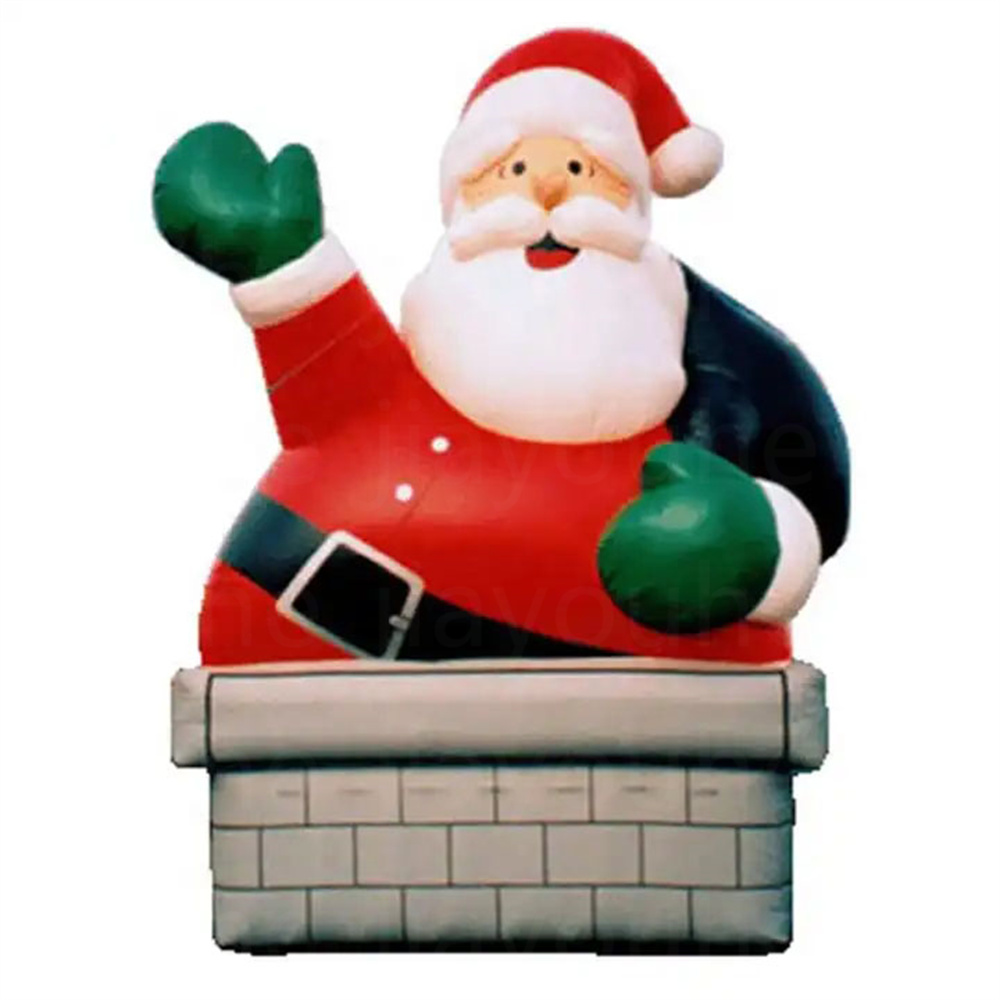 Outdoor Games Customized Promotional Inflatable Santa claus chimney Activity Model Cartoon Character Festival Decoration Advertising