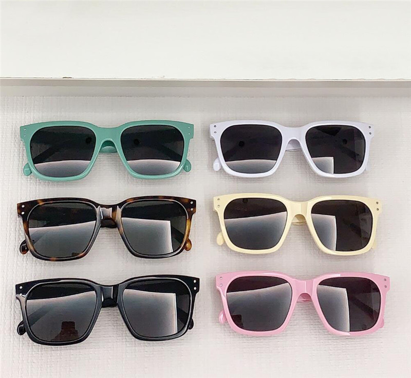 نظارة شمسية مربعة جديدة تصميم الأزياء 40248 إطار أسيتات كلاسيكي بسيط وشعبي متعدد الاستخدامات UV400 نظارات الحماية