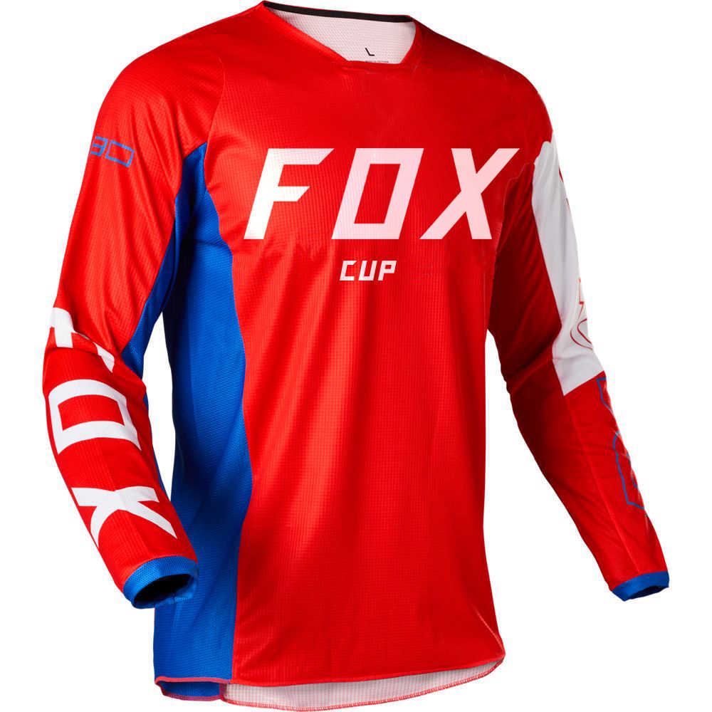 2021 Downhill-Trikots Fox Cup Mountainbike MTB-Shirts Offroad DH Motorrad Motocross Sportbekleidung Rennrad Fahrradbekleidung