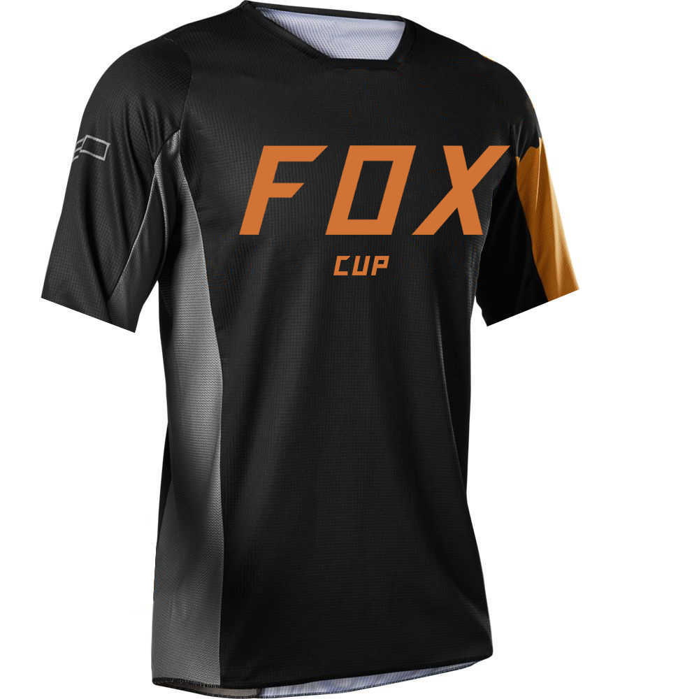 2021 Downhill-Trikots Fox Cup Mountainbike MTB-Shirts Offroad DH Motorrad Motocross Sportbekleidung Rennrad Fahrradbekleidung