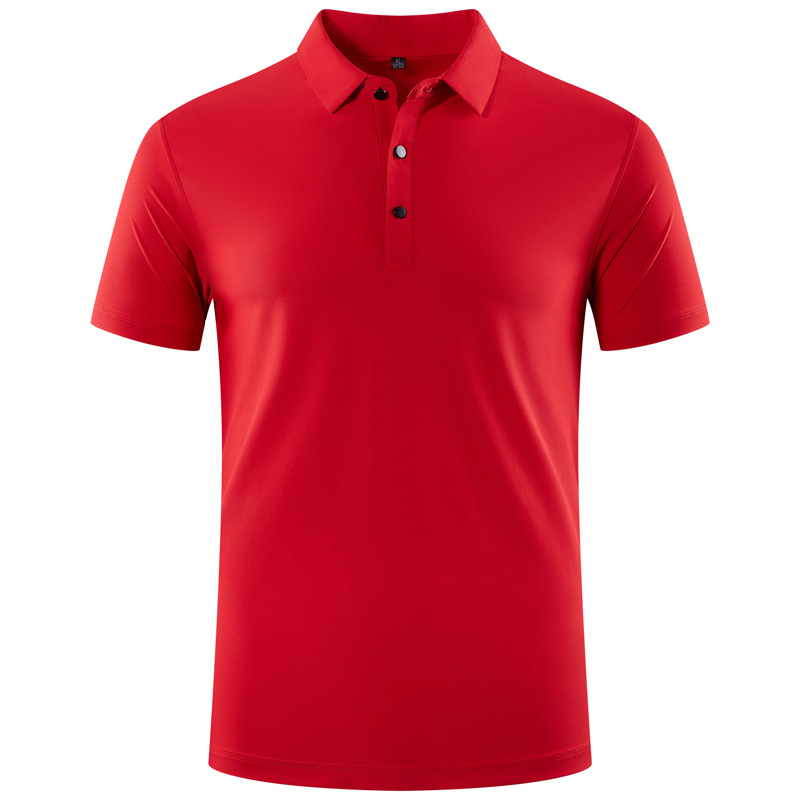 Lu Sports Men's Polo Shirt Mens snabb torr svett-wicking-träning Kort topp Men träning Kort ärm SL12 plus storlek 5xl