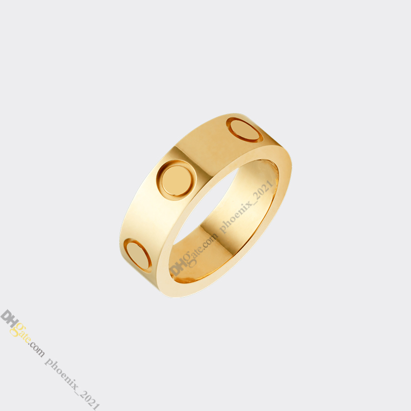 Anillo de diseñador Diseñador de joyas para mujeres Amantes Anillos de banda Anillo de acero de titanio Chapado en oro Nunca se desvanece No alérgico Oro Plata R2980