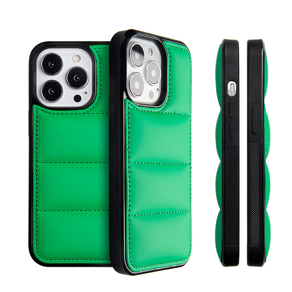 다운 자켓 3D 실리콘 브랜드 복구 전화 케이스 iPhone 15Pro Max 14 13 12 Pro 11 Promax XS Shock Protec Protect Phone Case