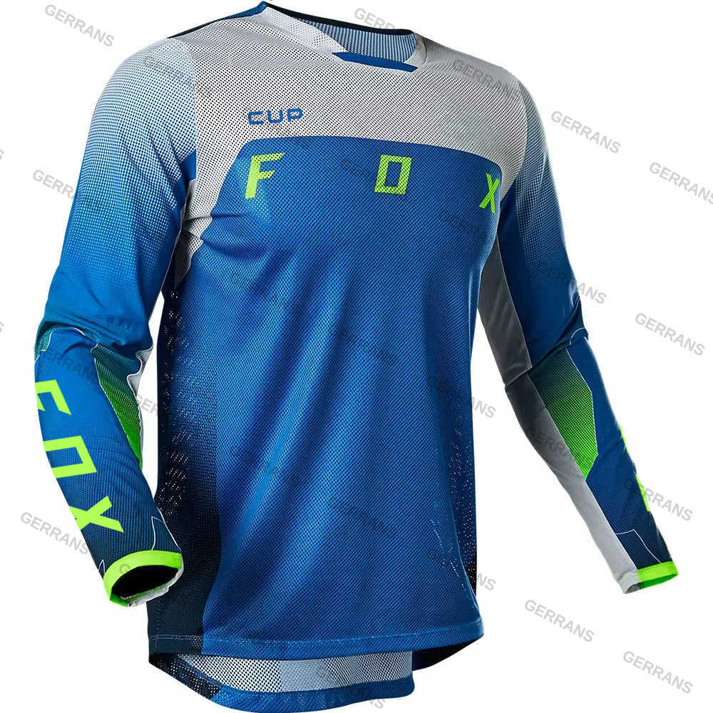 Maglie da discesa da uomo Fox Cup Mountain Bike Camicie MTB T-shirt fuoristrada DH Maglia da moto Motocross Abbigliamento sportivo Abbigliamento bici