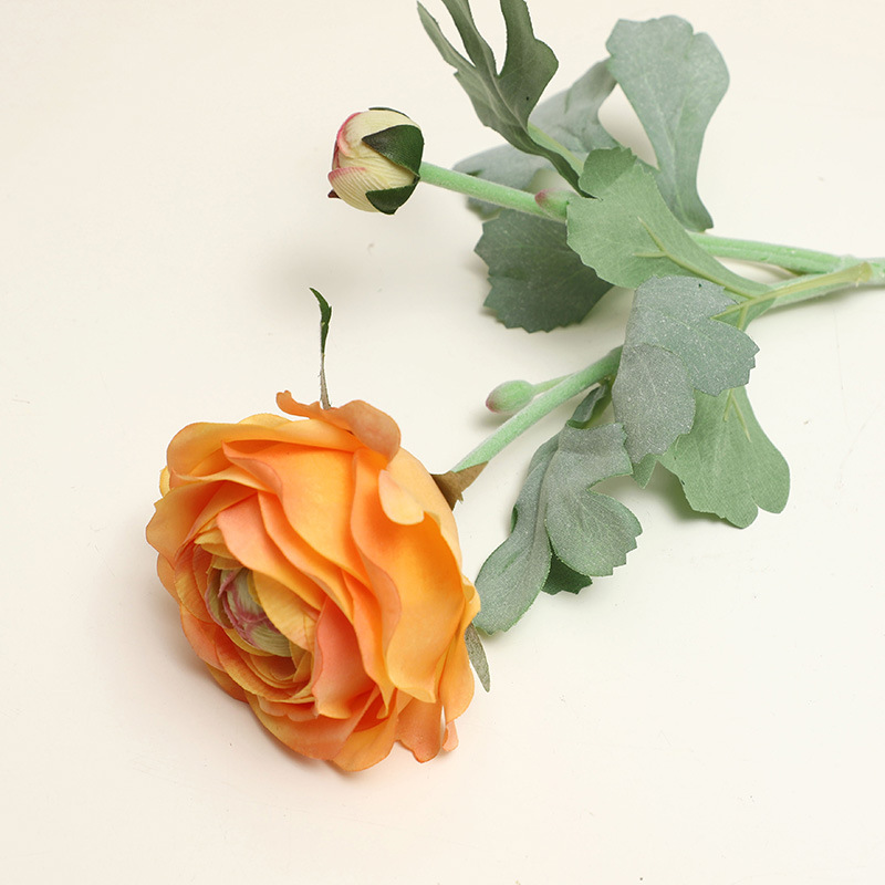 Fausses fleurs artificielles, Simulation d'humidité des mains, Ranunculus Asiaticus, décoration de salon de maison