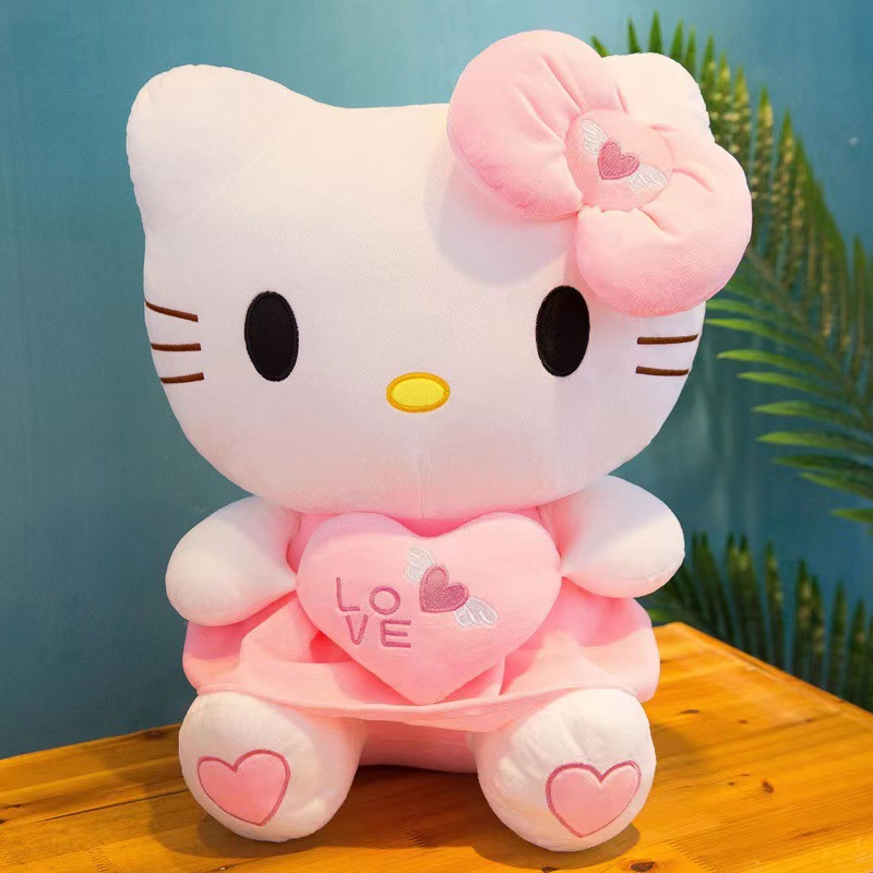 Anime wypchane pluszowe zwierzęta zabawka cuddly kotka lalka dla dzieci w domu dekoracja chłopców