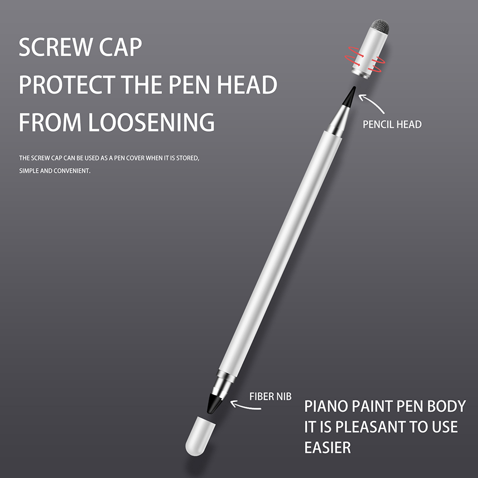 Nowy włókno twardy przewód pióro wskazujący na ekran dotykowy Pen Pen Pen Pen jest odpowiednia do Huawei Xiaomi Vivo Android Rysunek Stylus Połączenie Stylus Pisanie dotyk Touch