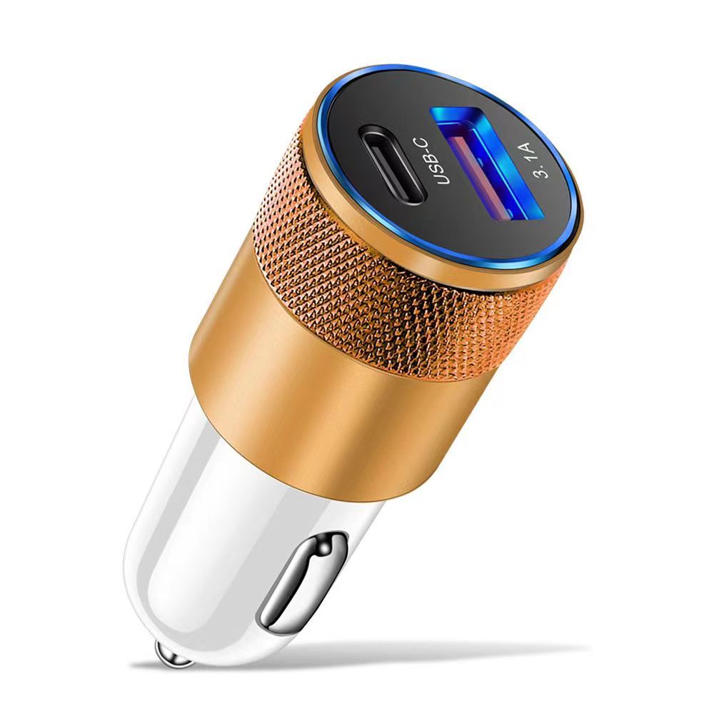 Quick USB C USB-C Type C PD Car Charger Fast Charging Charger Portable Battery Charger للهاتف المحمول للسيارة لـ iPhone 11 12 13 14 15Pro