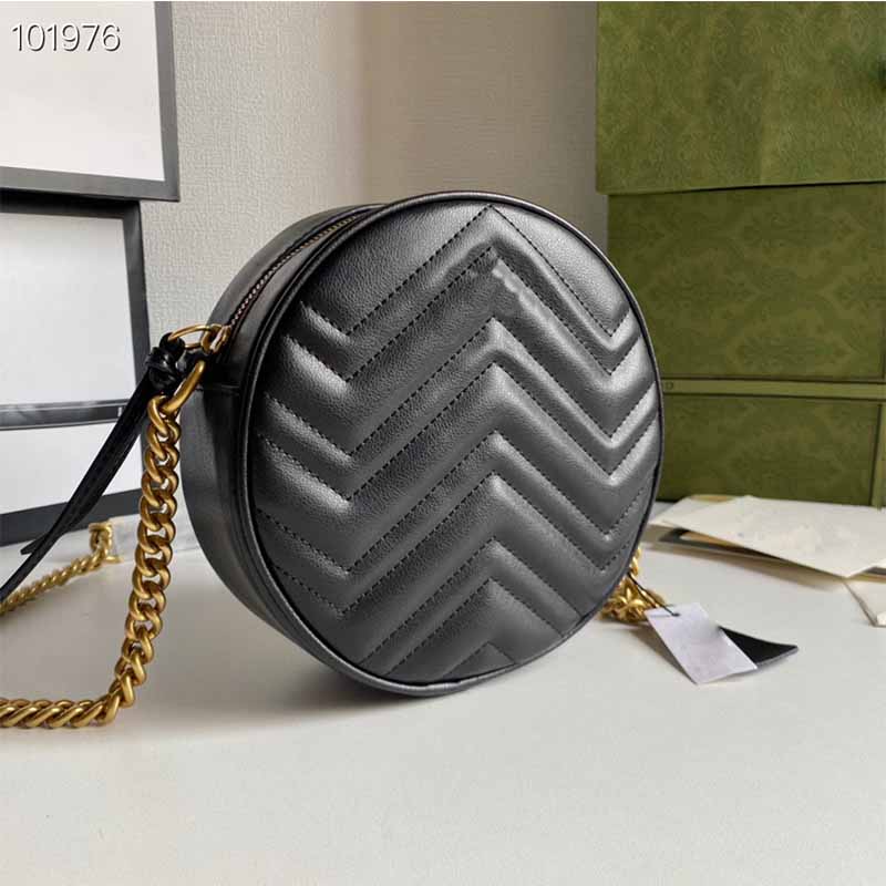 Designer chain crossbody bags Mini Leather wallet roundness Woman purse shoulder bag High Quality luxurys G designers Fashion womens Clutch Camera Handbags