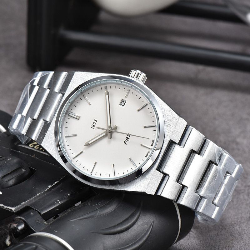 Tisso WristWatches for Men 2023 New Mens Watches Three needles Automatic mechanical Watch 1853 Top Luxury Brand Steel Strap Men Fashion PRX designer watches
