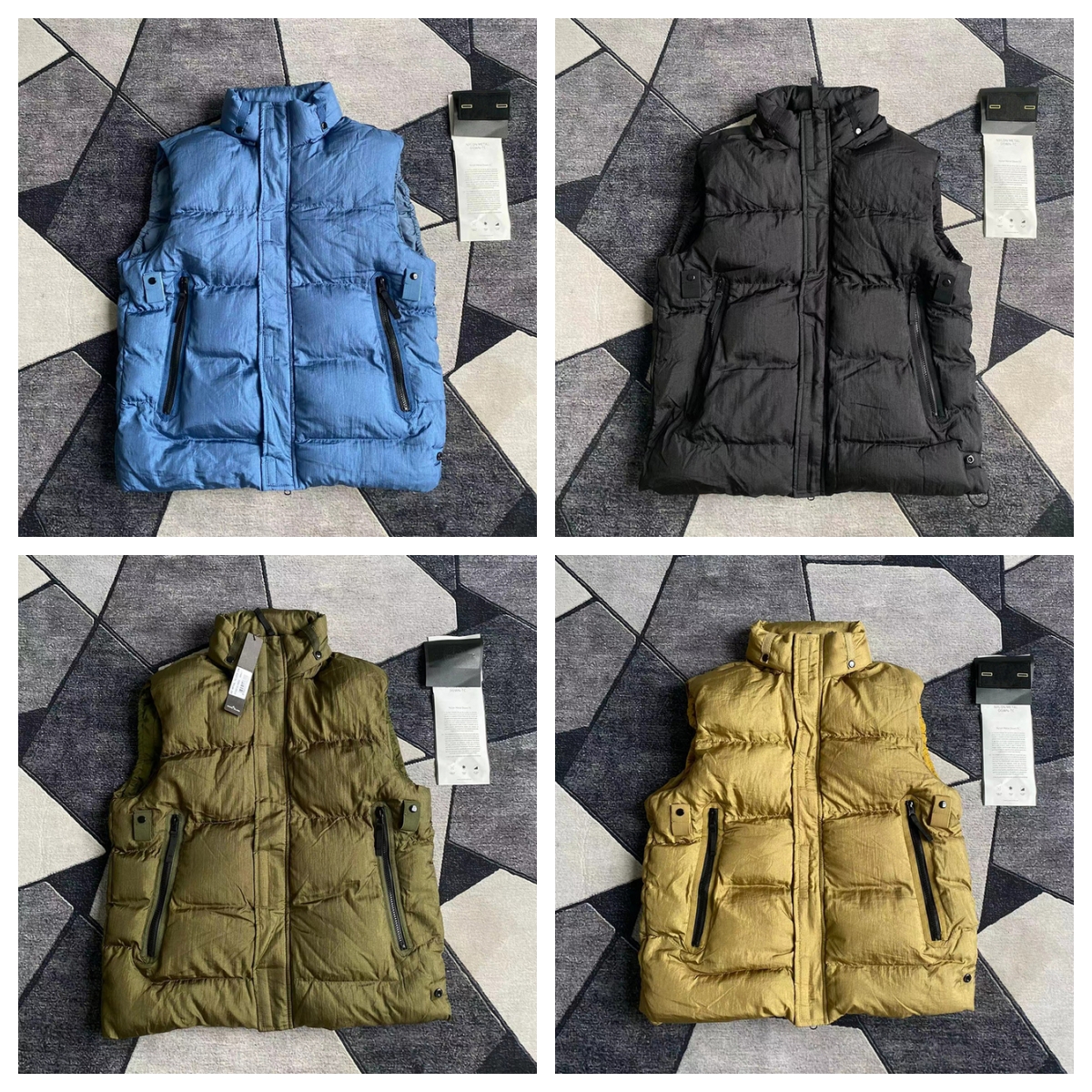 جاكيت الشتاء رجال أسفل السترة Homme في الهواء الطلق Gilet Jassen Expedition Parka Outerwear Doudoune de Designer مع حقيبة غبار أسود فضفاضة أسفل VES VES