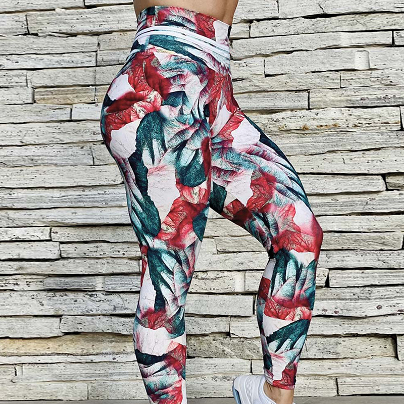 Gym Leggins Yoga Pants 3D Digital Printed Workout Sports Leggings Push Up Tights Women Fitness High Waist Jegging