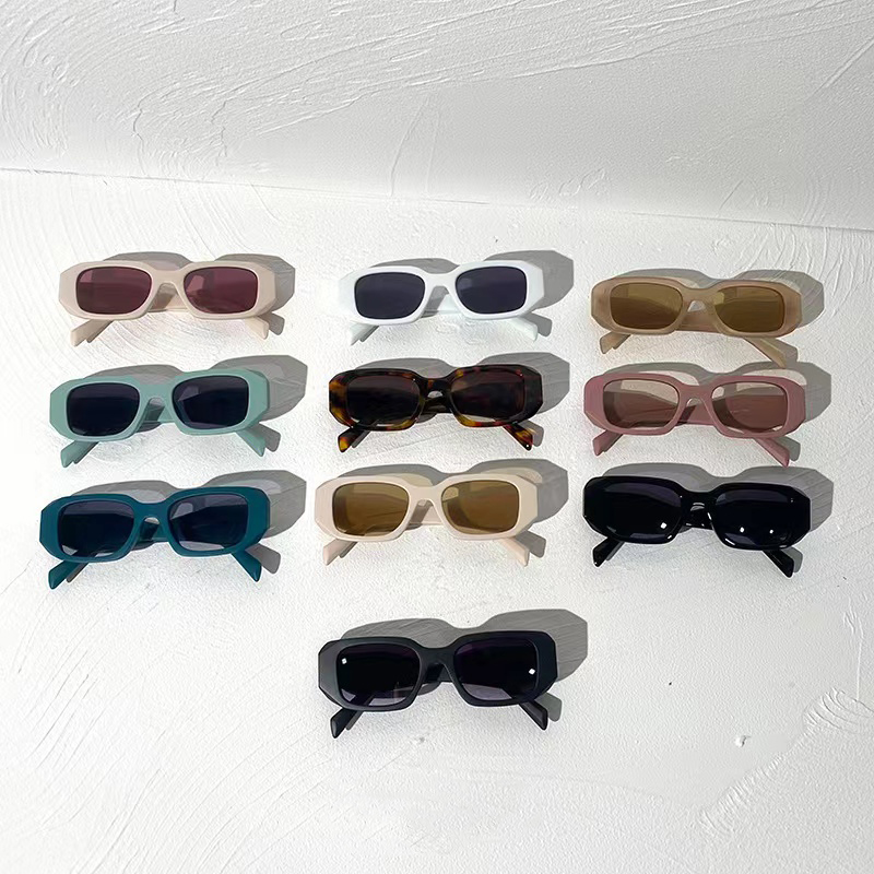 2023 Tasarımcı Güneş Gözlüğü Gözlük Moda UV Cam Lensler Güneş Gözlükleri 6 Renk İsteğe Bağlı