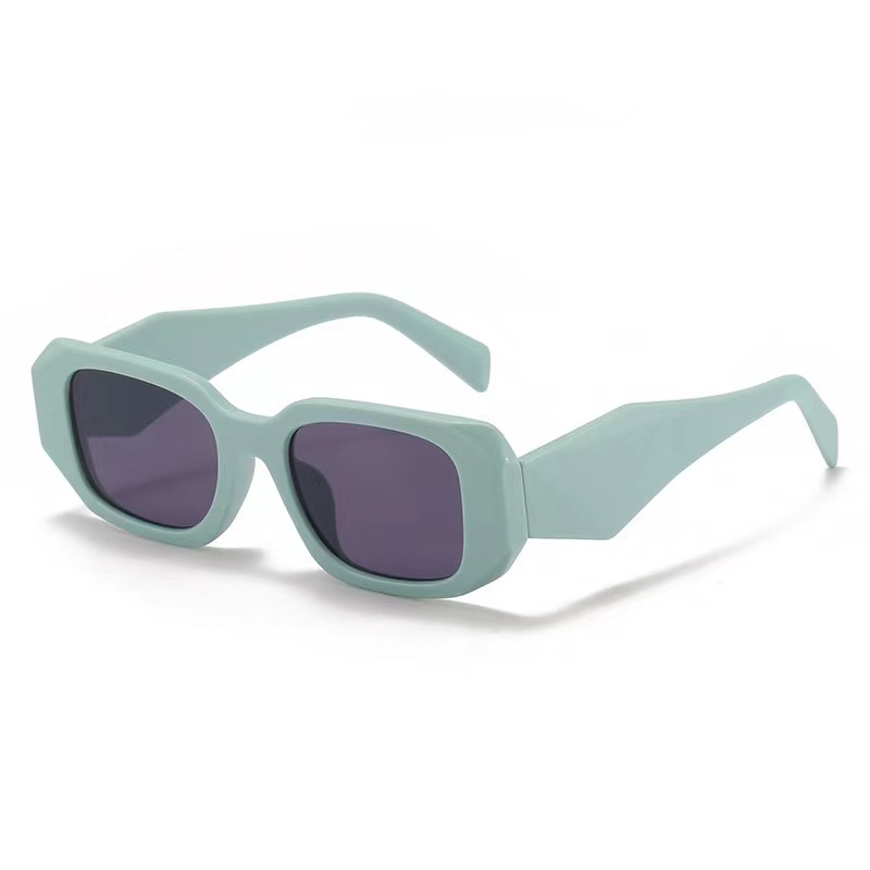 Mode UV -glaslinser Square Sol Glasögon för man kvinna 6 färg valfri designer solglasögon glasögonglasögon