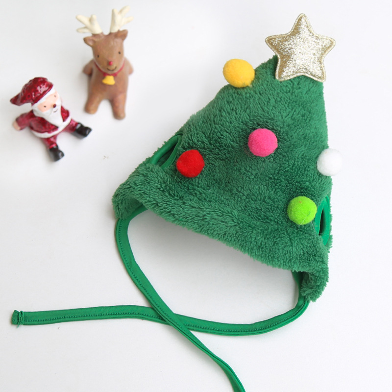 Pies kot Pet Cat Christmas Hat Saliva Scalf Teddy Fado Bomei Autumn and Winter Clothing Akcesoria
