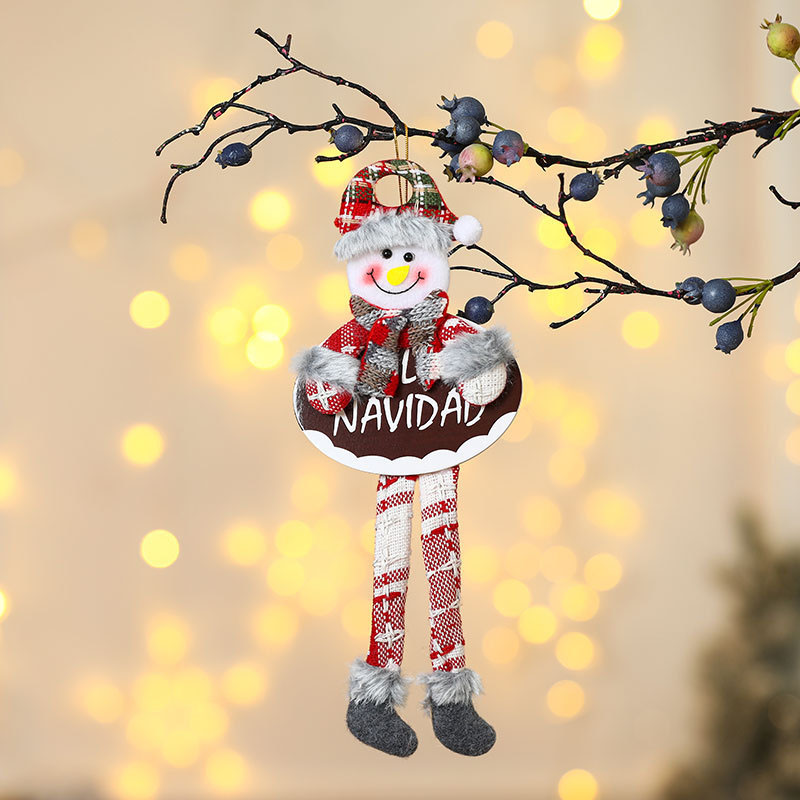 クリスマスツリーアクセサリーペンダントクリスマスドールズクリスマスデコレーションダンス布の図形の小さな吊りペンダントギフト