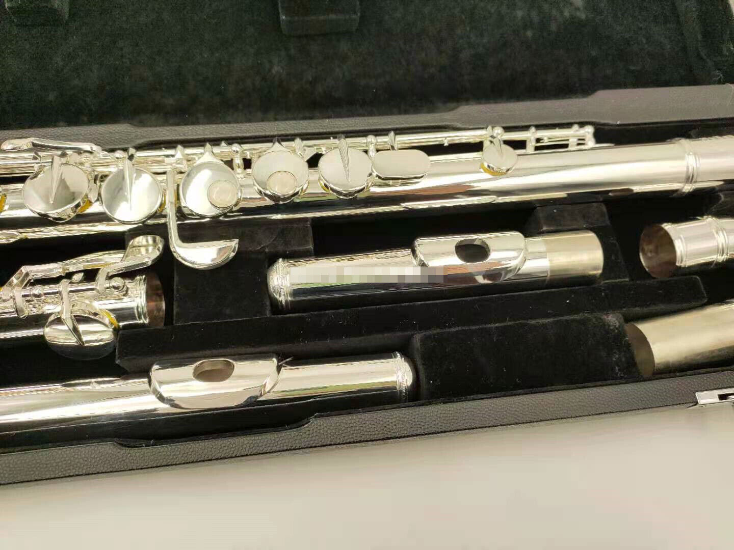Alto Flute G Tune 16 Zamknięte kluczowe srebrne instrument ze skrzynką
