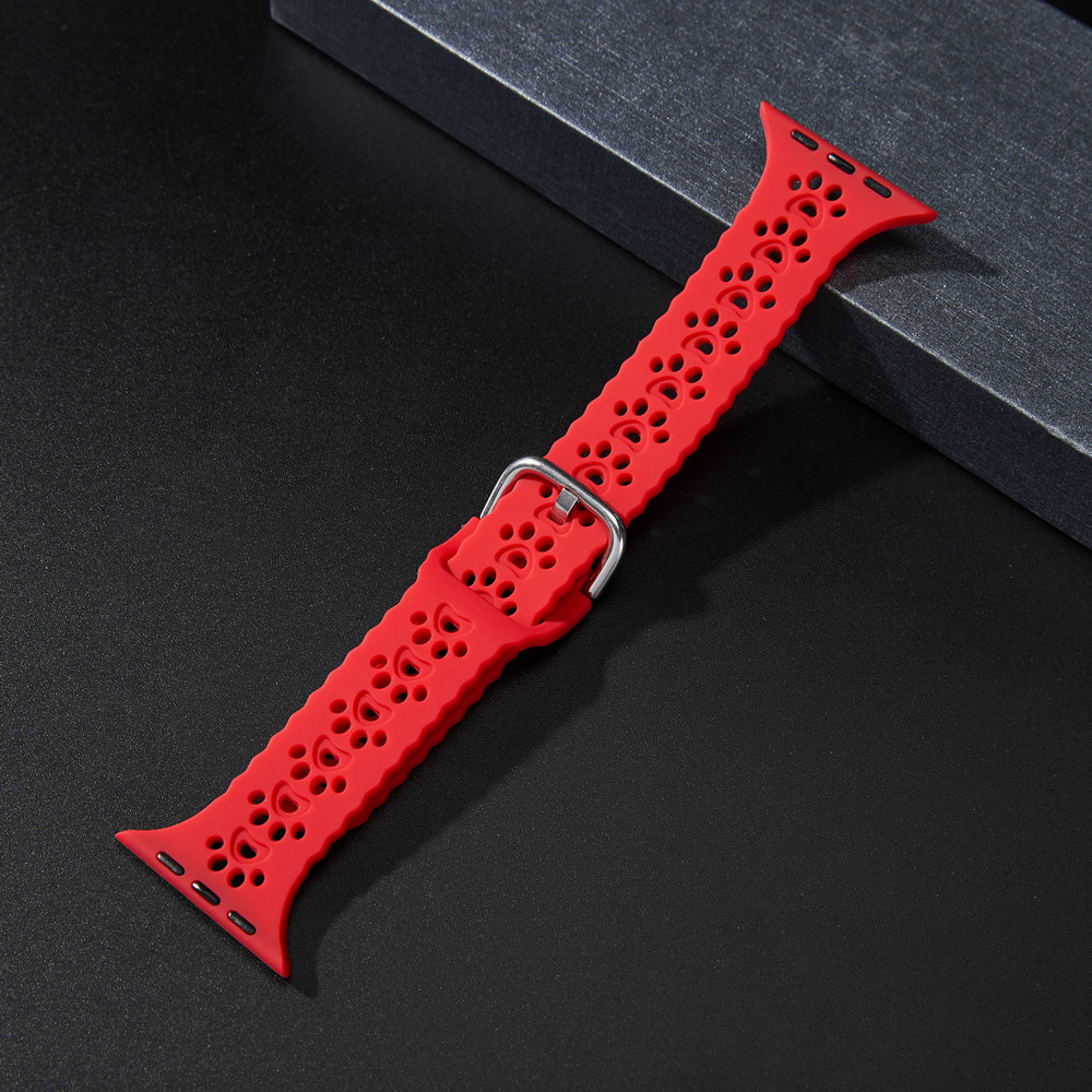 New Design Smart Watch Bands Accessories Silicone Watch Band Cat Paw Watch Strap For iWatch Series Ultra 2 Ultra 9 8 7 6 5 4 SE 38 40 41 42 44 45 49mm