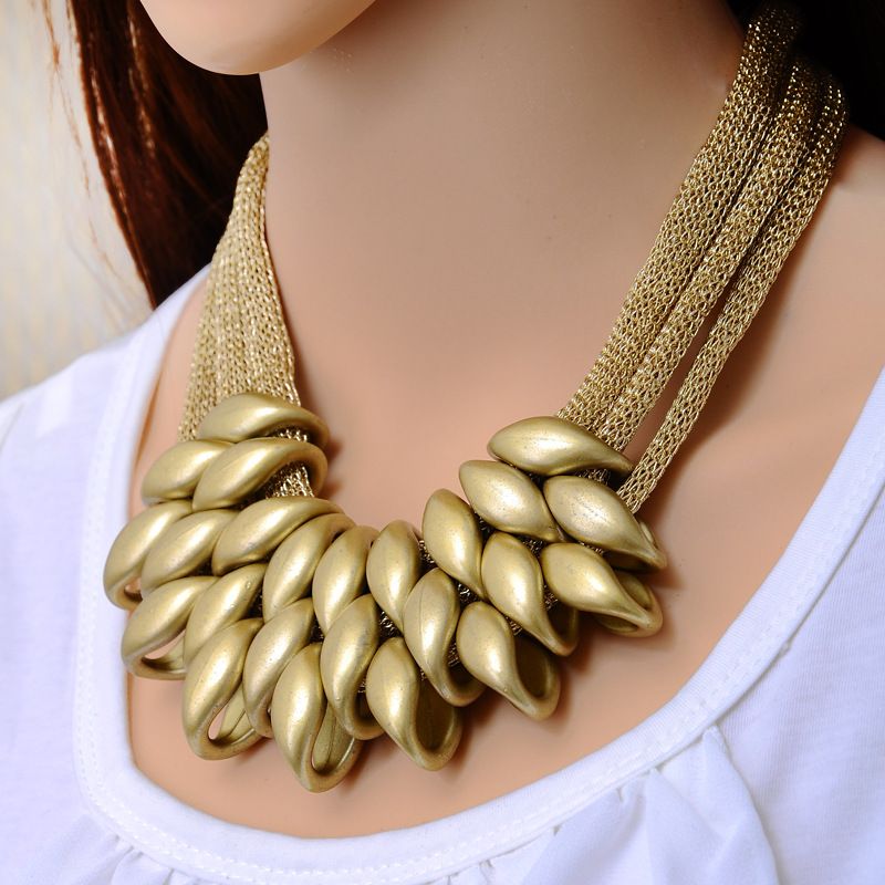 Bohemian Necklaces Fashion For Women Jewelry Handwoven Collier Beads Choker Statement Necklace