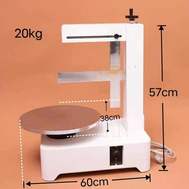 Semi Automatisk födelsedagskakor Cream Decoration Coating Filling Machine Butter Sprid Daubing Icing Maker Kitchen Appliance