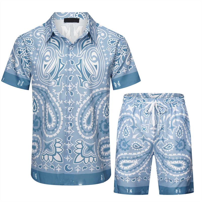 Summer Fashion Men and Womens Shorts Tracksuit Sets Short Sleeve 100% Cotton Gray T Shirt Shorts Print Male Set Men's Brand Clothing Sets size M-XXXL