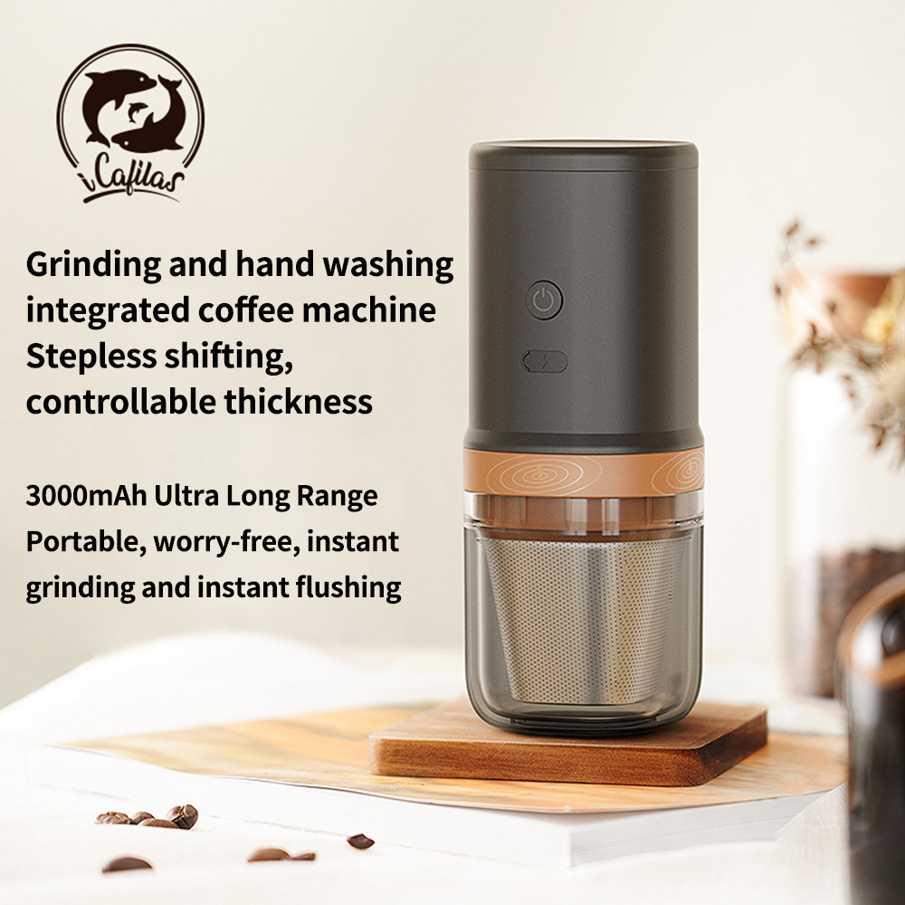 Portable Electric Italian Capsule Coffee Machine USB Rechargeable Automatic Espresso Cup Hot and Cold Extraction Coffee Maker