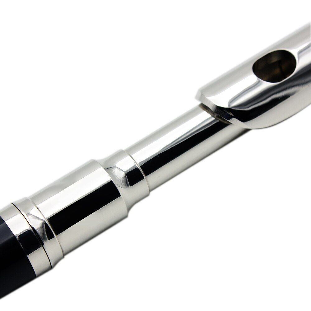 Professionell C -nyckel Piccolo Half Flute Cupronickel Silver Plated Case