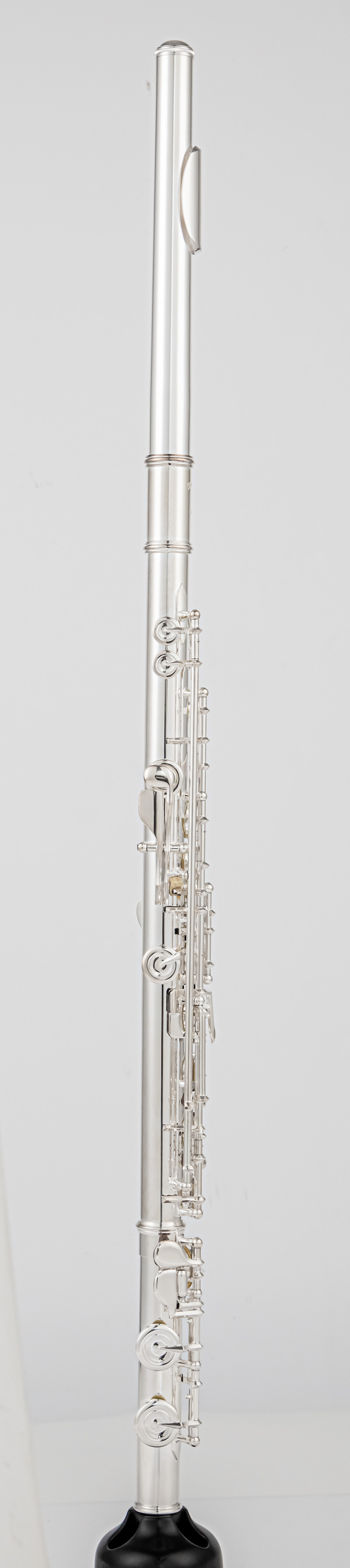 Flet cupronickel otwarty klawisz 16 otworzy Srebrny instrument fletu z obudową