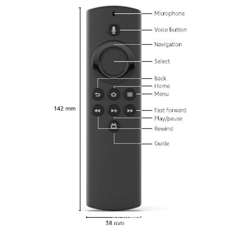 Neue H69A73 Sprachfernbedienung als Ersatz für Amazon Fire TV Stick Lite mit Sprachfernbedienung