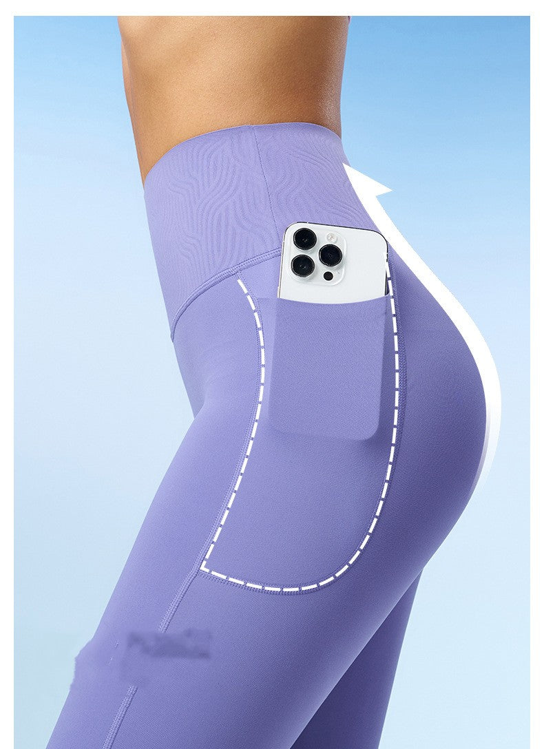 LU-1544 Nagie materiały Kobiety Yoga Spodnie Solidny kolor sportowy Siłownia noszenie legginsów wysokiej talii elastyczna fitness dama