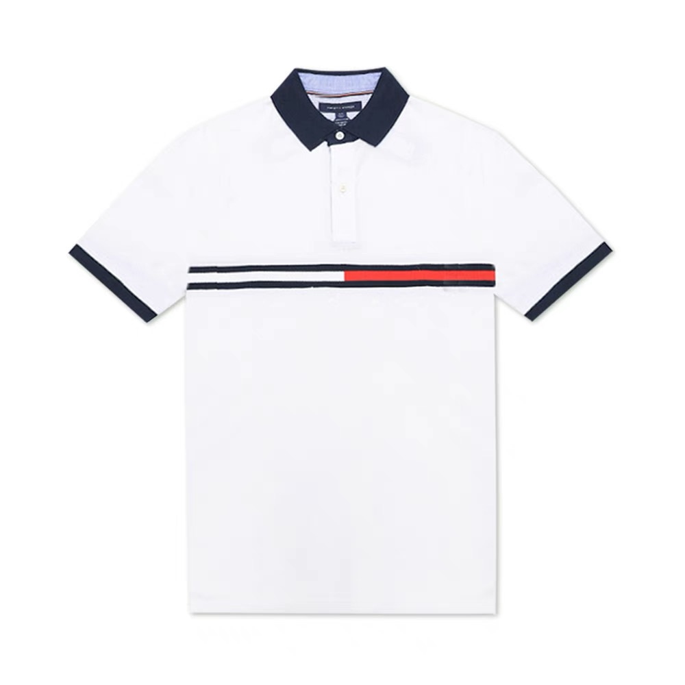 tommy luxe à manches courtes haut de gamme ras du cou lâche imprimé décontracté t-shirt à manches courtes été designer t-shirt étiquette originale top qualité hommes coton t-shirt