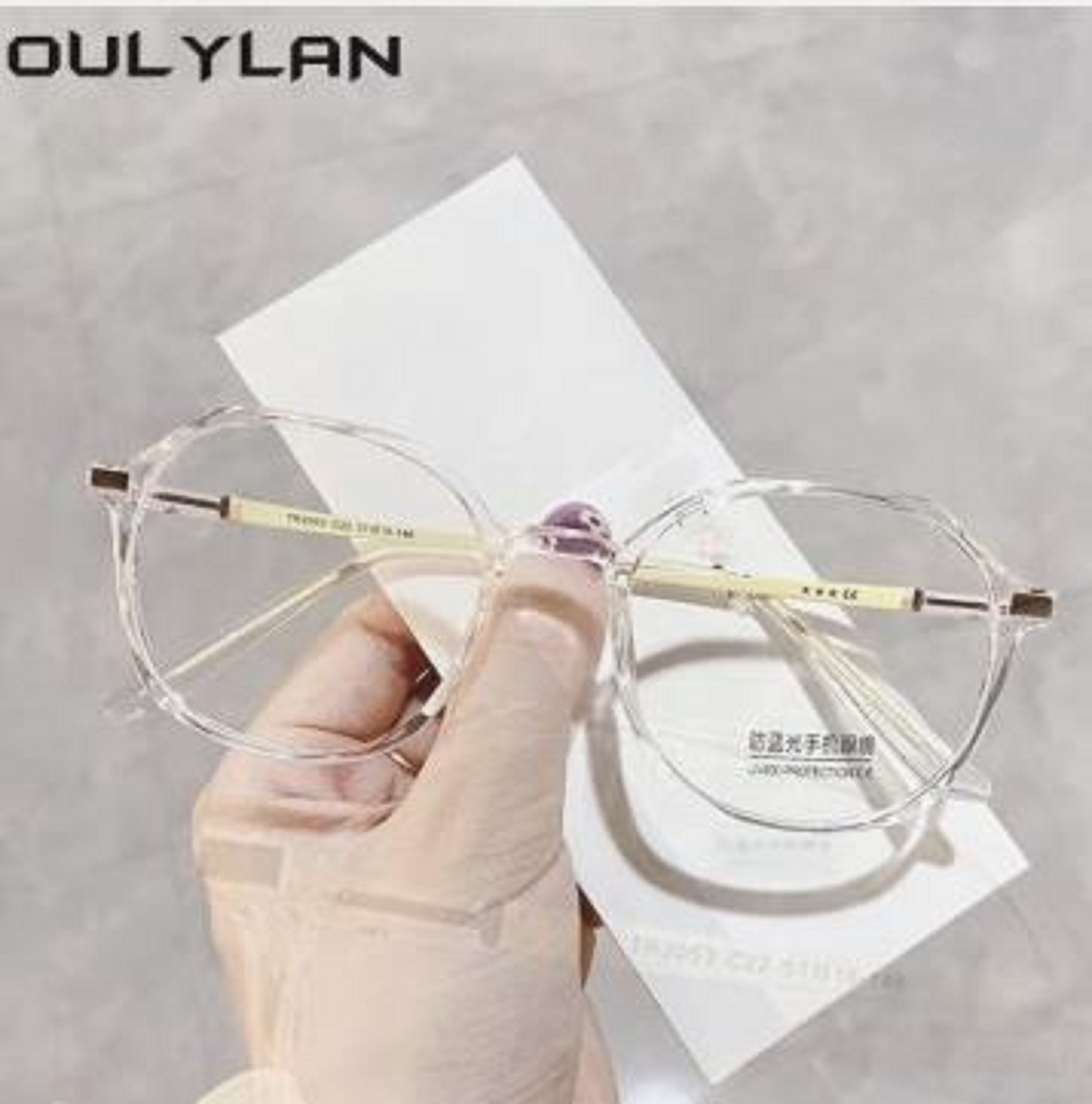 Fashion Sunglasses Frames Oulylan Anti Blue Light Glasses Frame Women Men Vintage Trend Bluelight Blocking Spectacles Optical Eyew268z