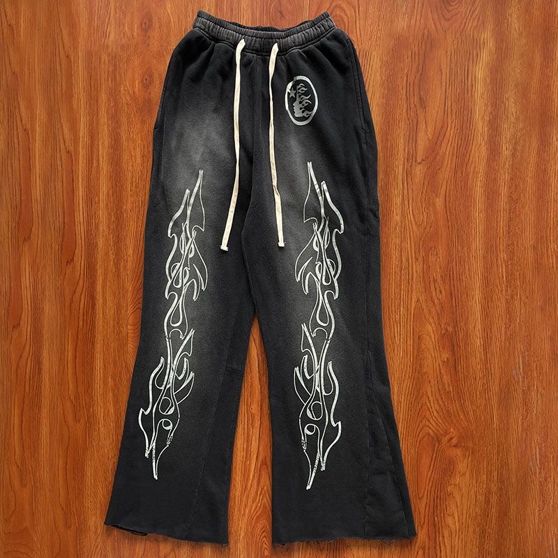 Mens Luxury Designers Pants Men Pantssl Hellstar Studios Red Flare Pants Sweatpants Men jogger mode hip hop casual byxor smlxl