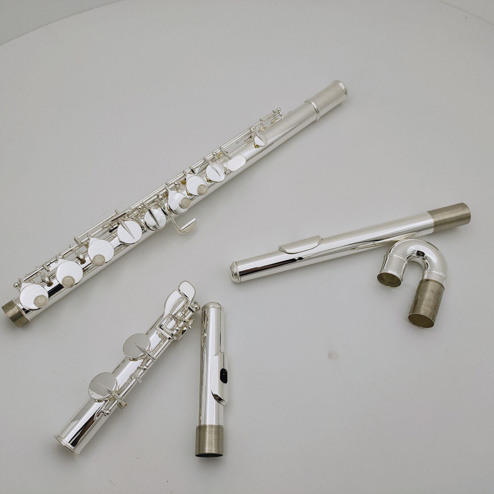 Alto Flute G Tune 16 Zamknięte kluczowe srebrne instrument ze skrzynką