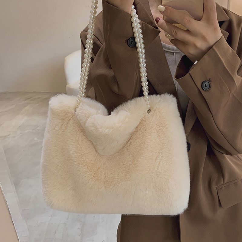 Sac à main en fausse fourrure pour femmes, sac à main de luxe de styliste en fausse fourrure pour dames, grand sac à bandoulière, fourre-tout chaud et décontracté, nouvelle collection automne hiver 2023