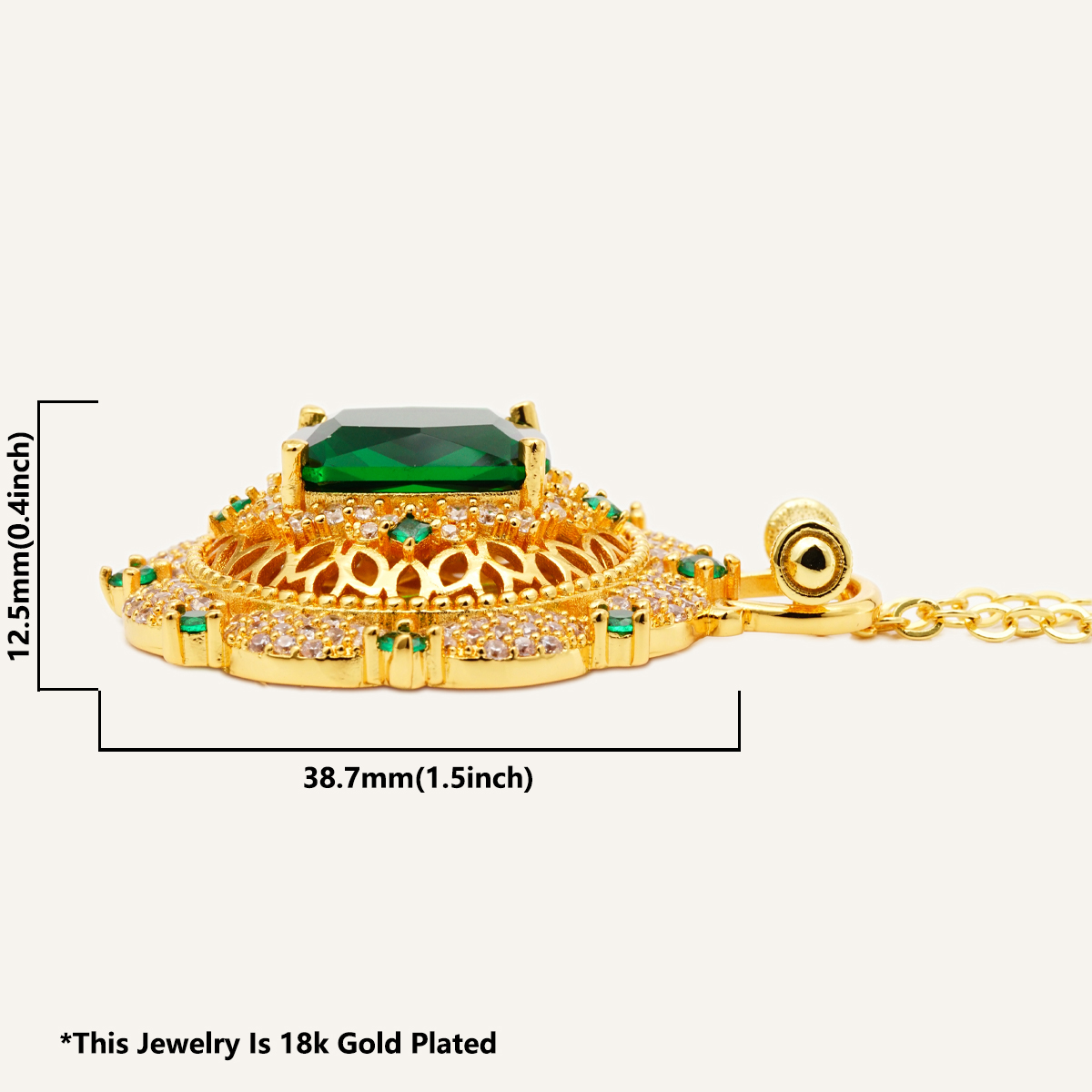 Emerald Elmas Kolye 18 Altın Kaplamalı İçi Boş Kolye İlişki Kolyeleri Guy Zincirleri Moda Toptan Koleser Taş Takı Mücevher ve Mücevher