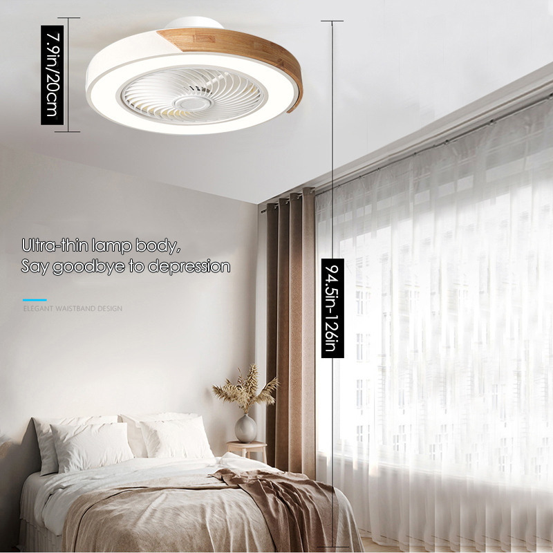 Fan Focus Bldc lambaları ile avize Oda Yatak Odası Ev Dekorasyon Sirkülatörü Elektrikli Tavan Fanları Işık ve Uzaktan Kumanda